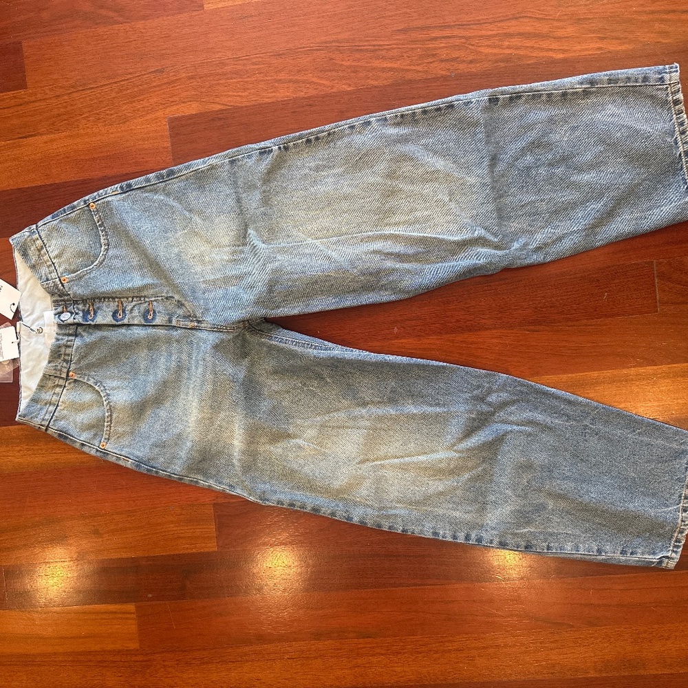 MM6 Maison Margiela mid-rise tapered-leg jeans